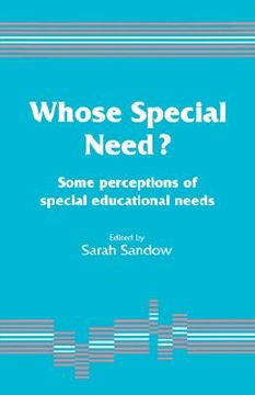 portada whose special need?: some perceptions of special educational needs (en Inglés)