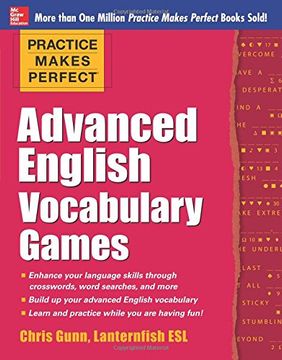 portada Practice Makes Perfect Advanced English Vocabulary Games (Practice Makes Perfect Series) 