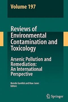portada reviews of environmental contamination volume 197: arsenic pollution and remediation: an international perspective (en Inglés)