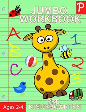 portada Jumbo Workbook pre Kindergarten: Jumbo Preschool Activity Book Ages 2-4 (Activity Books for Kids) (en Inglés)