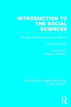 portada Introduction to the Social Sciences (Rle Social Theory) (en Inglés)