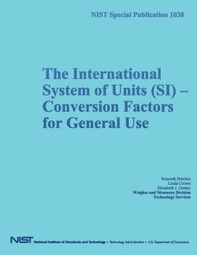portada NIST Special Publication 1038: The International System of Units (SI) Conversion Factors for General Use (en Inglés)