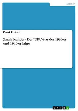 portada Zarah Leander - der "Ufa"-Star der 1930-Er und 1940-Er Jahre (in German)