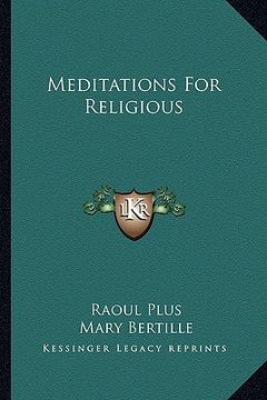 portada meditations for religious (in English)
