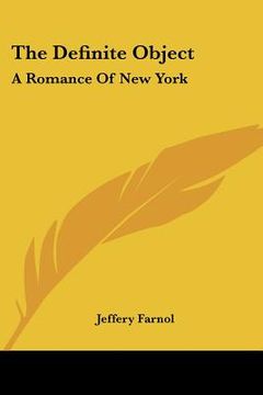 portada the definite object: a romance of new york (en Inglés)