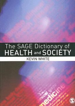 portada the sage dictionary of health and society (in English)