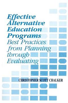 portada effective alternative education programs: best practices from planning through evaluation (en Inglés)