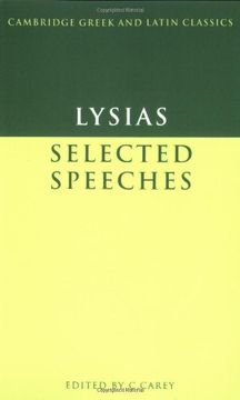 portada Lysias: Selected Speeches (Cambridge Greek and Latin Classics) 