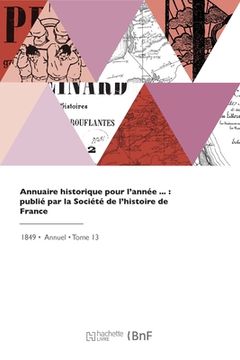 portada Annuaire historique (en Francés)