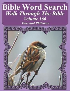 portada Bible Word Search Walk Through The Bible Volume 166: Titus and Philemon Extra Large Print (en Inglés)