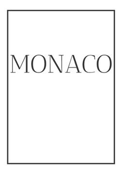 portada Monaco: A decorative book for coffee tables, end tables, bookshelves and interior design styling Stack France city books to ad (en Inglés)