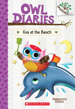 portada Eva at the Beach: A Branches Book (Owl Diaries #14), Volume 14 (Owl Diaries. Scholastic Branches) (in English)