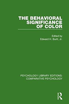 portada The Behavioral Significance of Color (in English)
