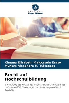 portada Recht auf Hochschulbildung (en Alemán)