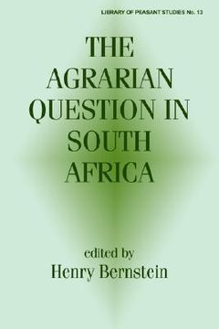 portada the agrarian question in south africa (en Inglés)
