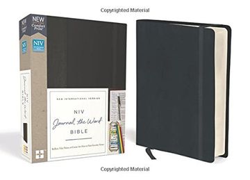 portada Niv, Journal the Word Bible, Hardcover, Black, red Letter Edition, Comfort Print: Reflect, Take Notes, or Create art Next to Your Favorite Verses (in English)