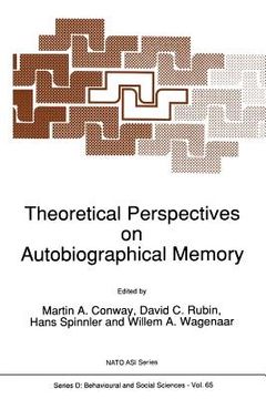 portada theoretical perspectives on autobiographical memory (en Inglés)