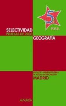 portada Selectividad Geografia: Pruebas 2003 (Madrid) (in Spanish)