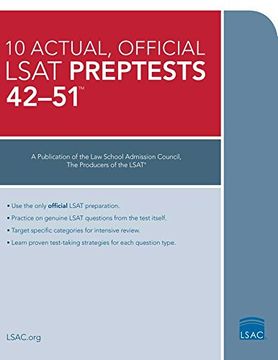 portada The 10 Actual, Official Lsat Preptests 42-51: Preptests 42-51: (in English)