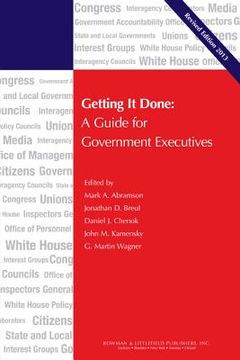 portada getting it done: a guide for government executives
