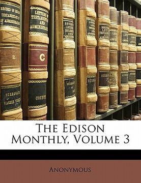 portada the edison monthly, volume 3