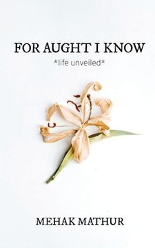 portada For Aught I Know (en Inglés)