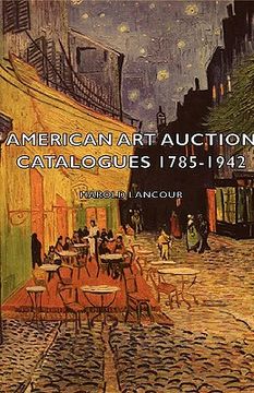 portada american art auction catalogues 1785-1942 (en Inglés)