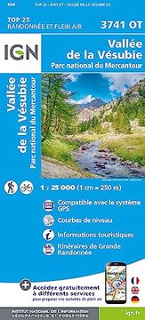 portada 3741Ot Vallée de la Vésubie - Parc National du Mercantour 1: 25 000 (en Francés)