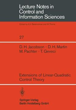 portada extensions of linear-quadratic control theory (en Inglés)