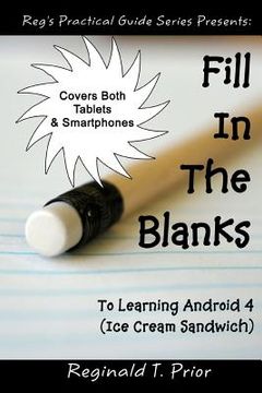 portada fill in the blanks to learning android 4 - ice cream sandwich (en Inglés)