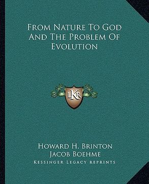 portada from nature to god and the problem of evolution (in English)