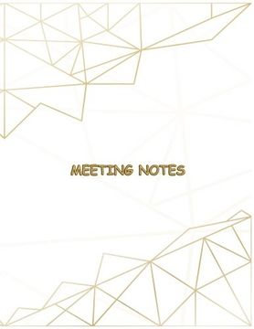 portada Meeting Notes: Taking Minutes of Meetings Notes Includes Attendees, Action Items,Meeting Notes 