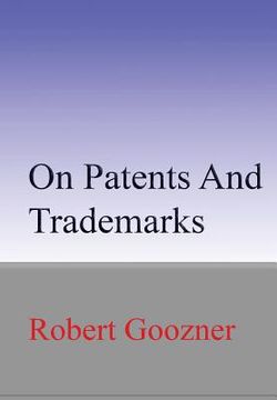 portada On Patents And Trademarks (en Inglés)