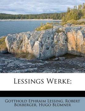 portada Lessings Werke; (in German)