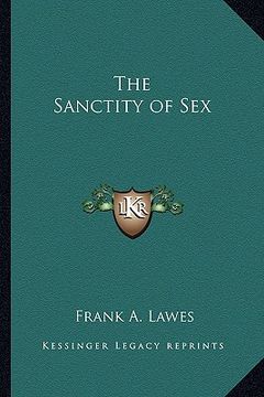 portada the sanctity of sex