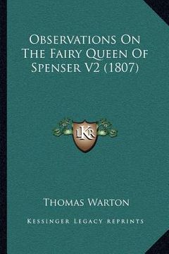 portada observations on the fairy queen of spenser v2 (1807) (en Inglés)