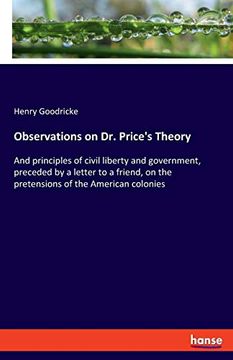 portada Observations on dr. Price's Theory (in English)