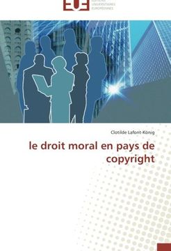 portada Le Droit Moral En Pays de Copyright