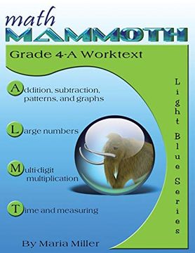 portada Math Mammoth Grade 4-a Worktext (en Inglés)
