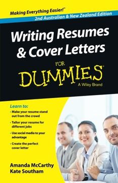 portada Writing Resumes and Cover Letters for Dummies - Australia (en Inglés)