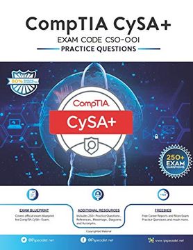 portada Comptia Cysa+ Exam Code Cs0-001: 250+ Exam Practice Questions 