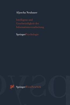portada Intelligenz Und Geschwindigkeit Der Informationsverarbeitung (en Alemán)