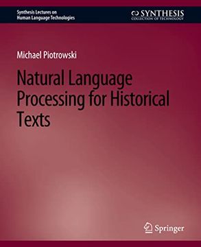 portada Natural Language Processing for Historical Texts (en Inglés)