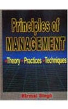portada Principles of Management Theory, Practices and Techniques