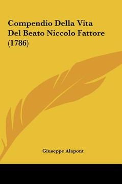 portada Compendio Della Vita Del Beato Niccolo Fattore (1786) (en Italiano)