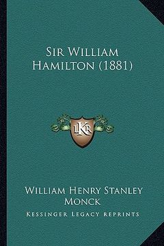portada sir william hamilton (1881) (en Inglés)