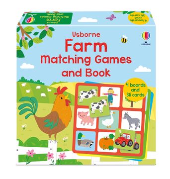 portada Usborne Farm Matching Games (en Inglés)