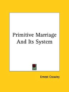 portada primitive marriage and its system (en Inglés)
