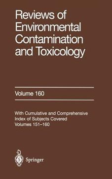 portada reviews of environmental contamination and toxicology / volume 160 (in English)
