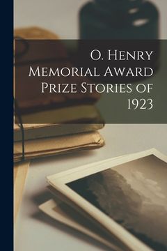 portada O. Henry Memorial Award Prize Stories of 1923